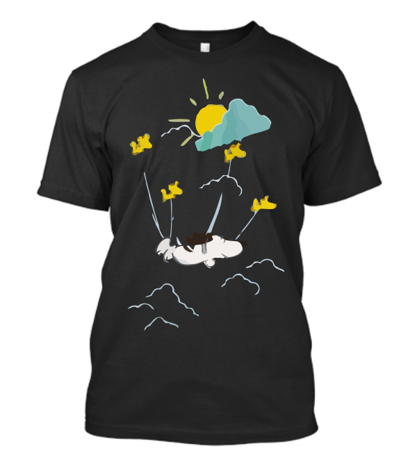 He Can Fly Snoopy And Woodstock Cloud Adventure T-Shirt