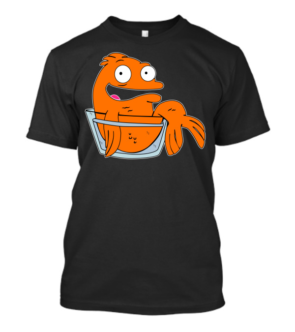 Klaus The Alien Fish Character From American Dad In Fishbowl T-Shirt