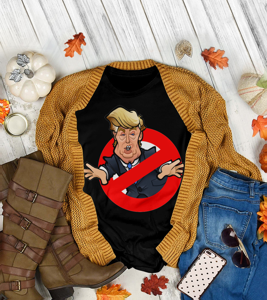 No More Stop Donald Trump Parody Ghostbusters T-Shirt