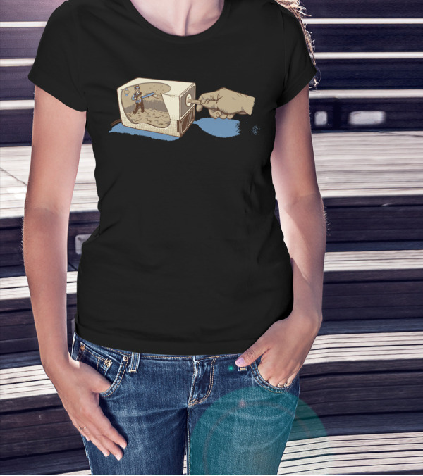 Secret Of The Sharpener Warrior Inside Pencil Shavings T-Shirt