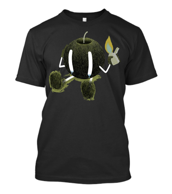 Self Destruction Tearful Bomb Character With Lighter T-Shirt