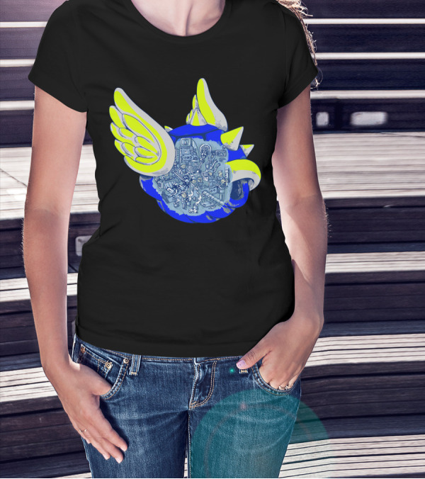 Slow And Unfairly Blue Shell Nerdy Mech Compilation T-Shirt