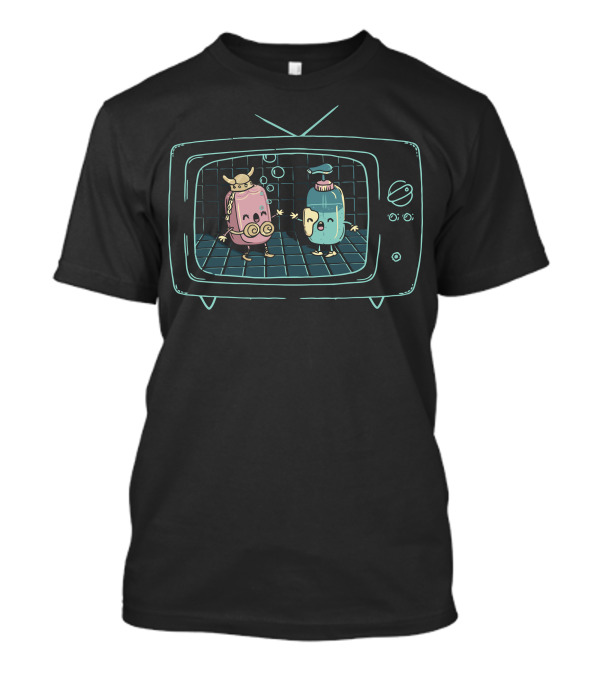 Soap Opera TV With Soap And Shampoo Characters T-Shirt