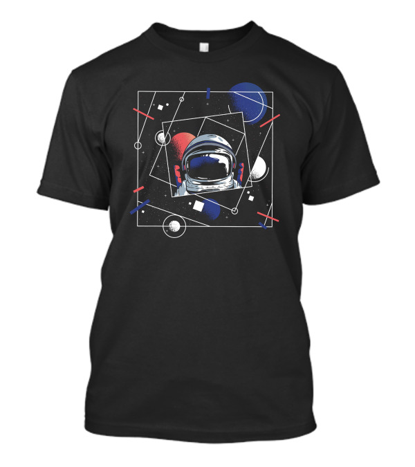 Abstract Cosmic Geometric Universe Astronaut T-Shirt