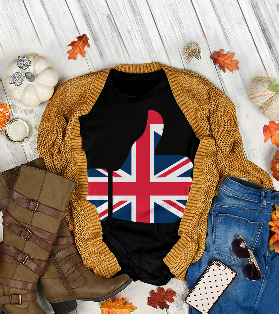 England Like Thumbs Up Union Jack T-Shirt