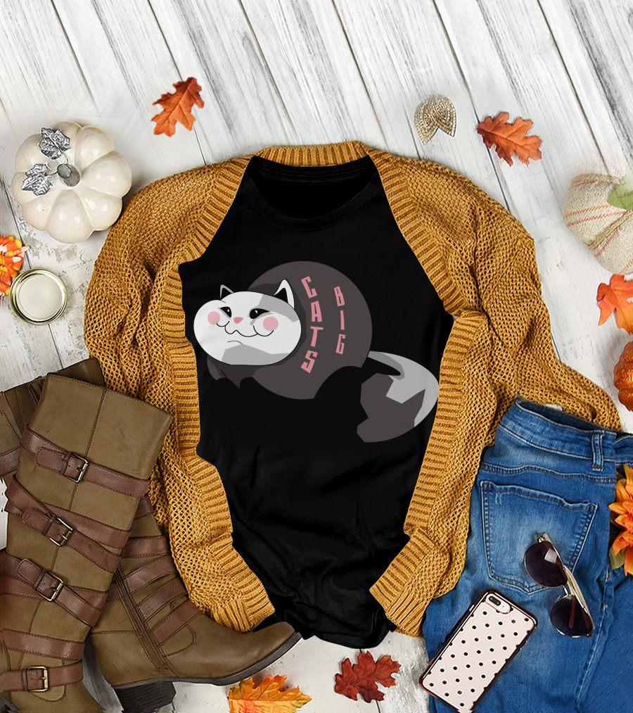 Big Cats Cute Chubby Feline T-Shirt