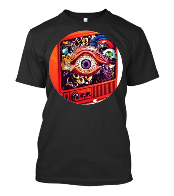 All Eyes On Me TV Retro Surreal Eye Collage T-Shirt