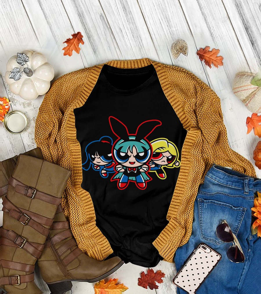Power Puff Z Warrior Fusion Trio T-Shirt