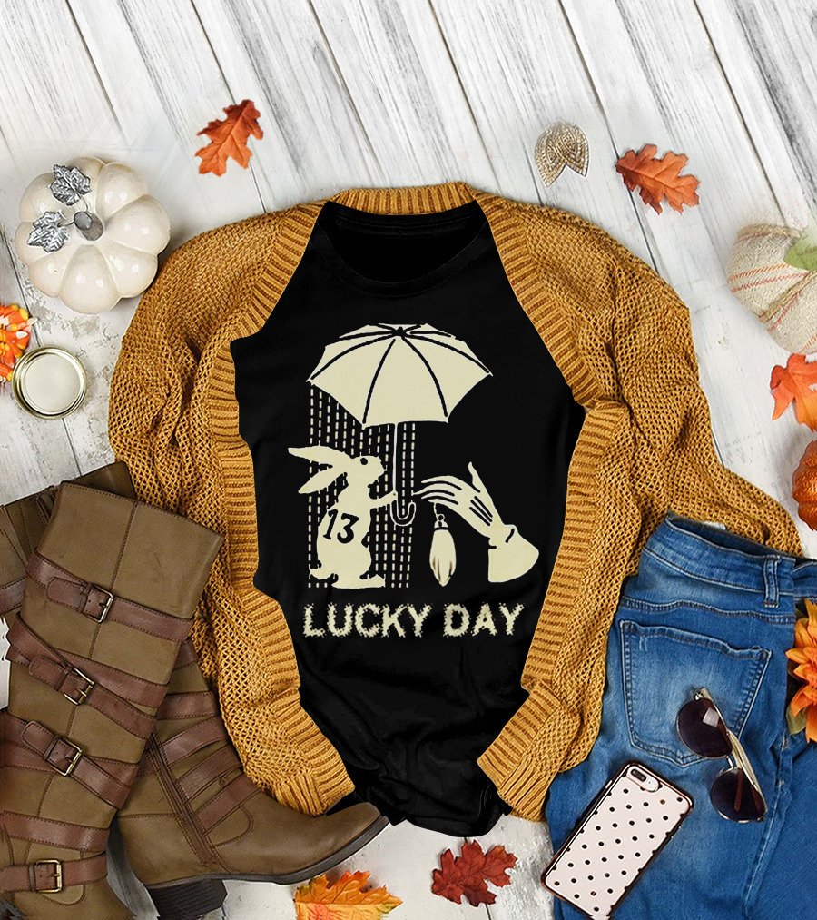 Empyre Lucky Day 13 Rabbit and Umbrella T-Shirt