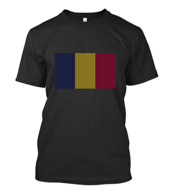 Chad Flag Vertical Stripes T-Shirt