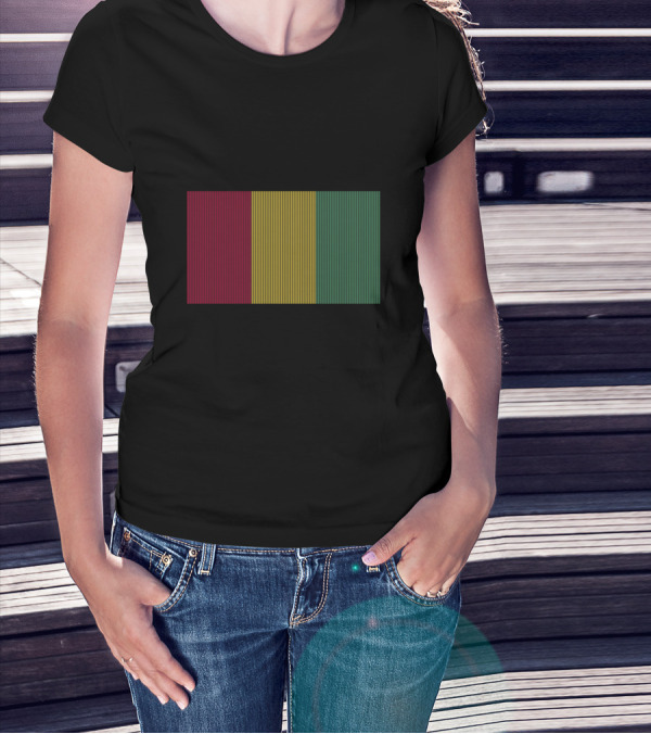 Guinea Flag Vertical Stripe T-Shirt