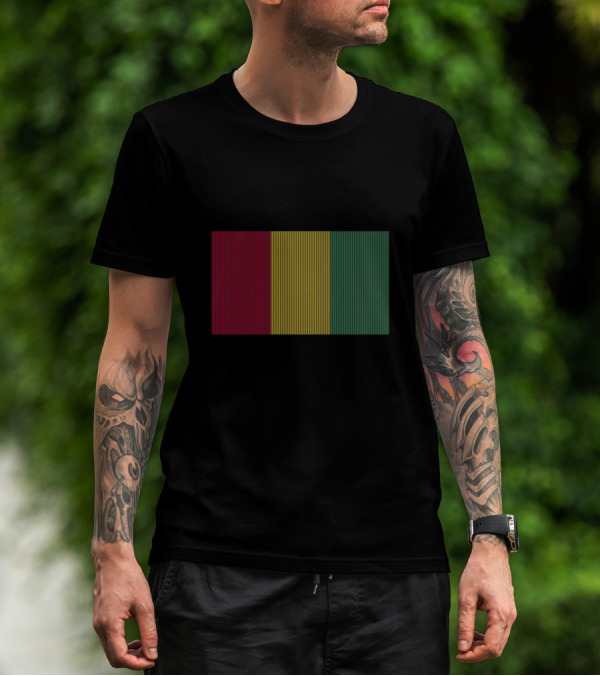 Guinea Flag Vertical Stripe T-Shirt
