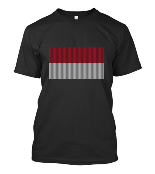 Flag Of Monaco Striped T-Shirt
