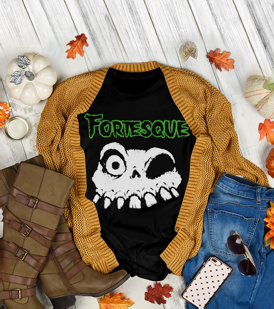 Fortesque Skull Eye Socket Skeleton Teeth T-Shirt