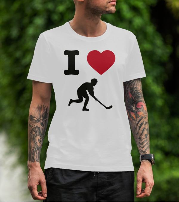 I Heart Hockey Player T-Shirt