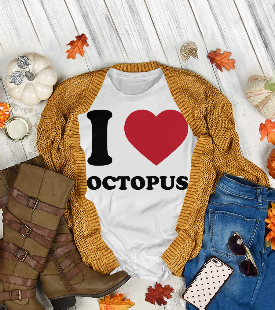 I Heart Octopus T-Shirt