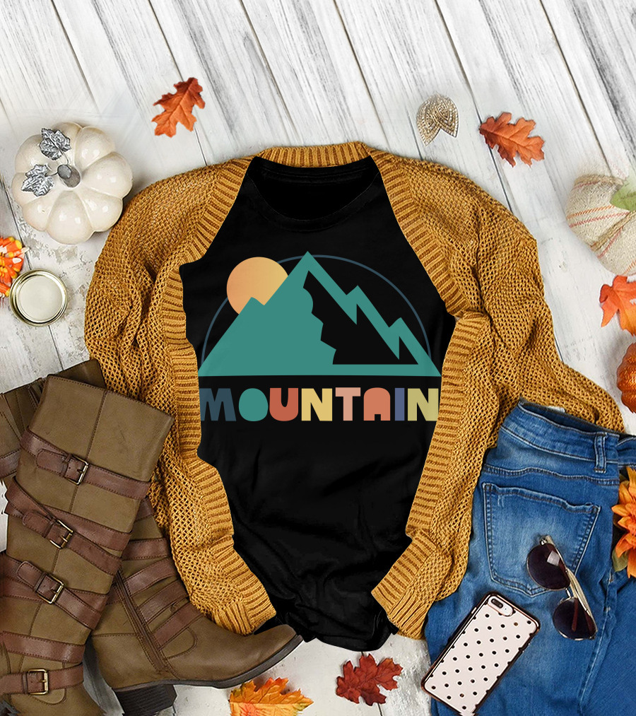 Mountain Sun Geometry T-Shirt