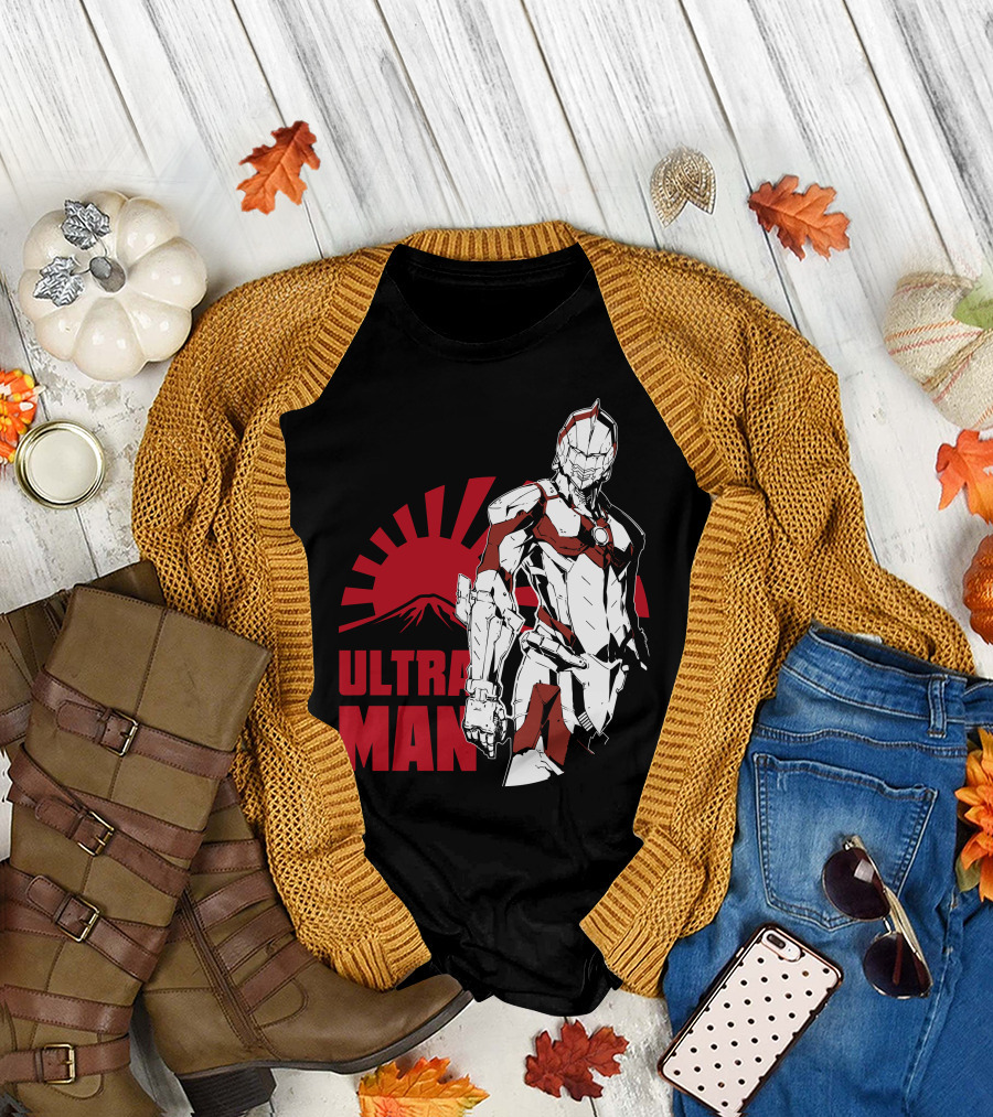 Ultraman Rising Sun Japanese Hero Iconic Figure T-Shirt