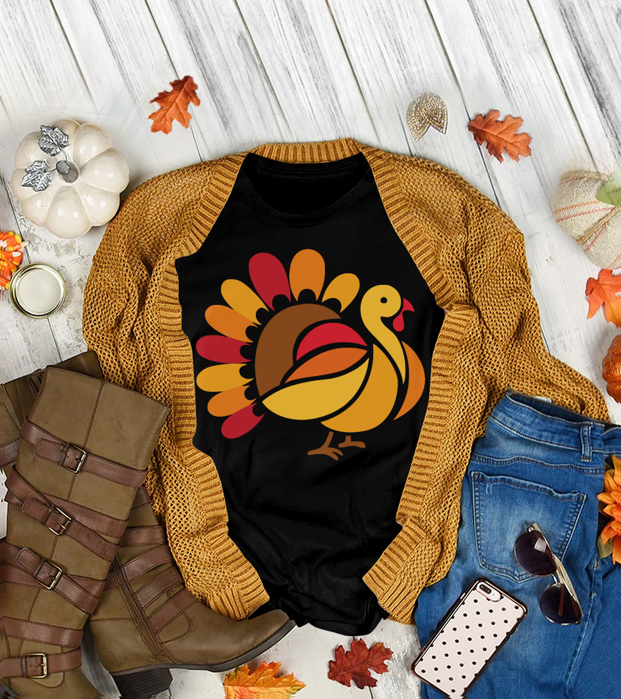 Beauty Turkey Stained Glass T-Shirt