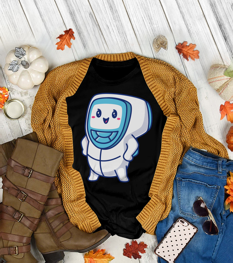 Cute Infrared Thermometer Kawaii Character T-Shirt