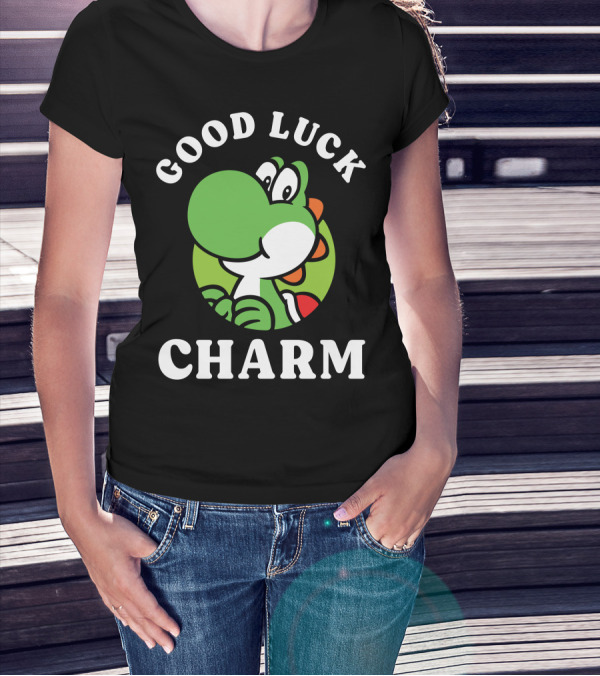 Good Luck Charm Yoshi Circle T-Shirt