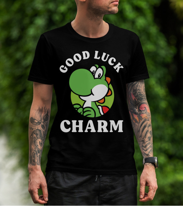 Good Luck Charm Yoshi Circle T-Shirt