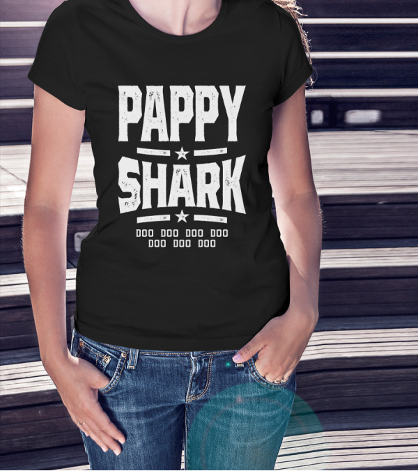 Pappy Shark Doo Doo Doo Doo Mens Vintage Family T-Shirt