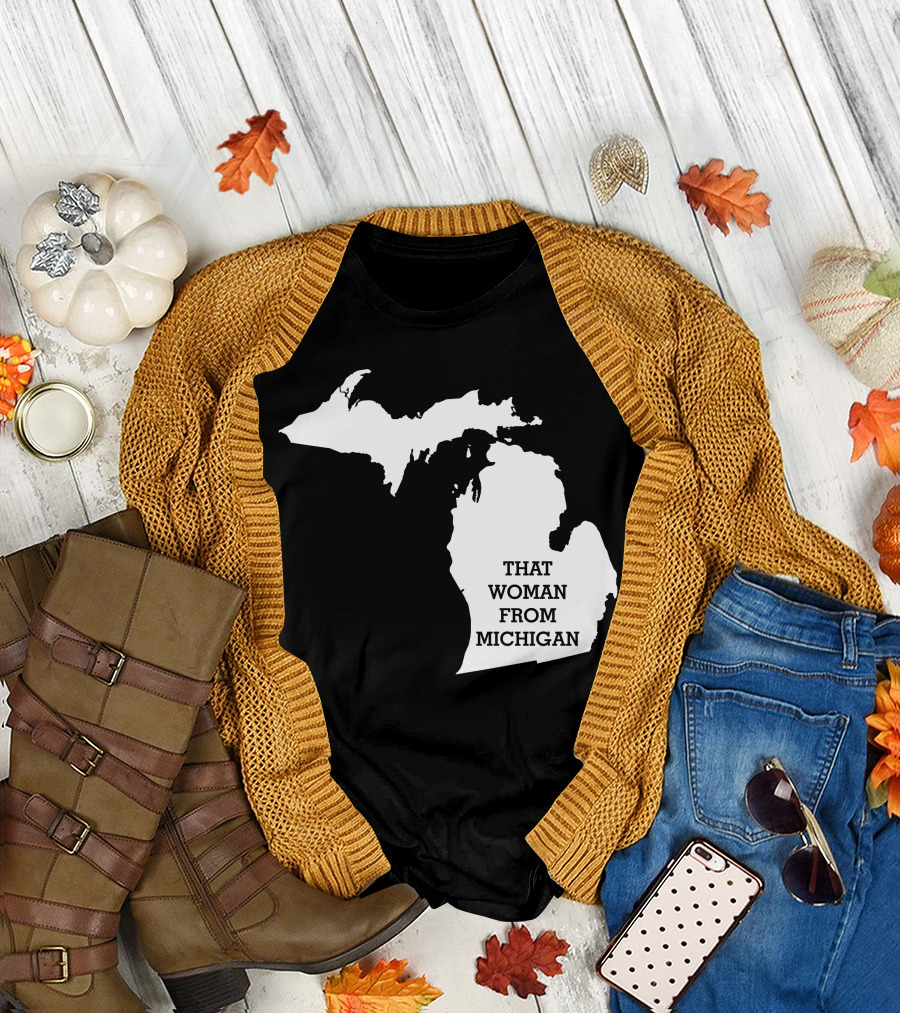 That Woman From Michigan Map T-Shirt