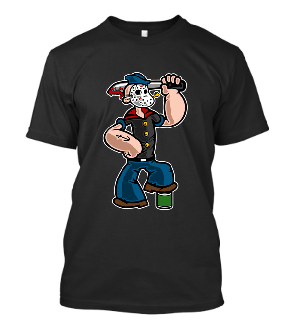 Sailor Mass Murderer Hockey Mask Cartoon Fusion T-Shirt