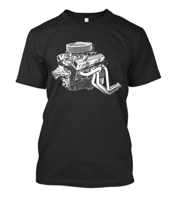 SBC Small Block Engine Drawing T-Shirt