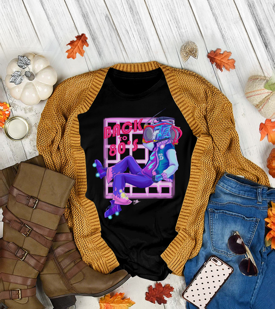 Blurr Transformers Back to 80s Retro Roller Skates T-Shirt