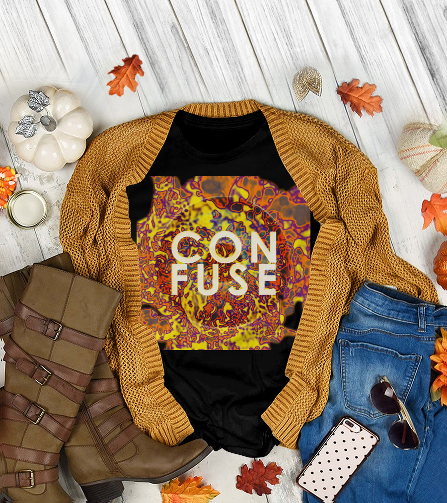 CONFUSE Psychedelic Abstract Vivid T-Shirt