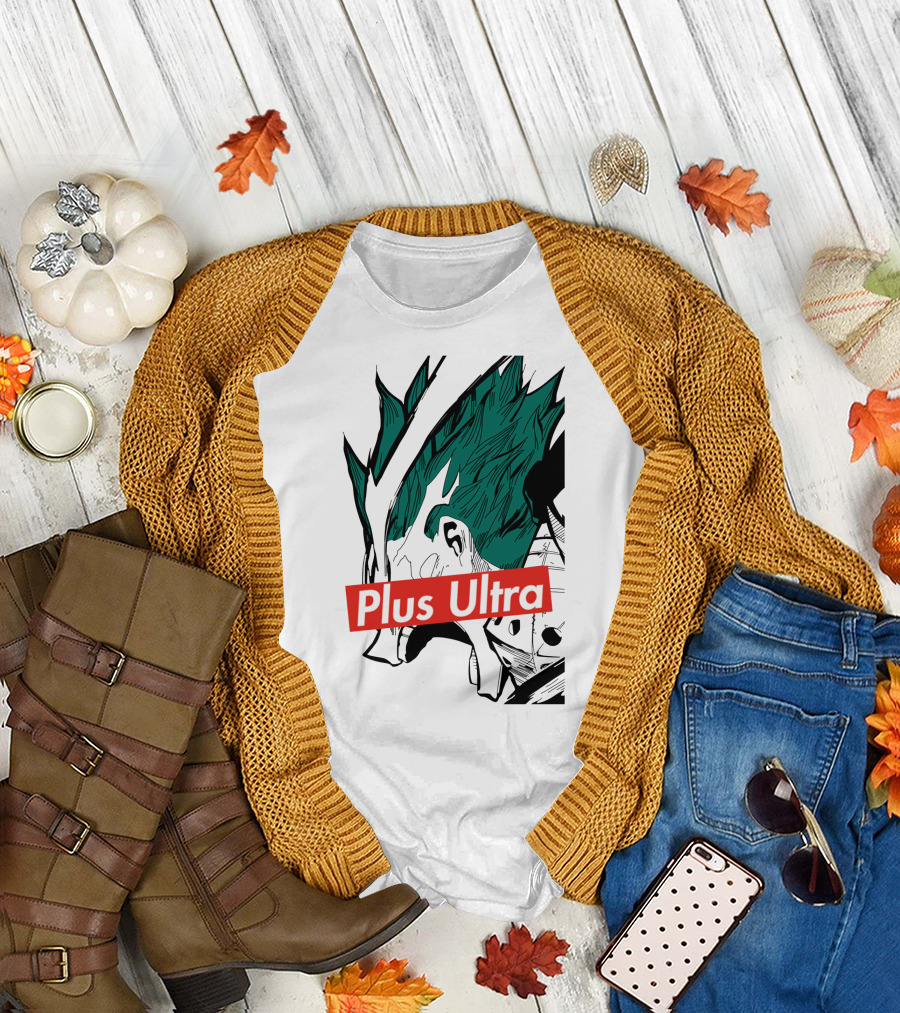 Plus Ultra Go Beyond Hero Anime Manga T-Shirt