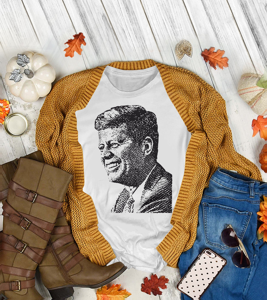 John Fitzgerald Kennedy Classic Profile President T-Shirt
