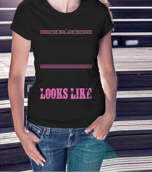 This Is What An Amazing Mommy Looks Like Five Stars Pink Stripes T-Shirt