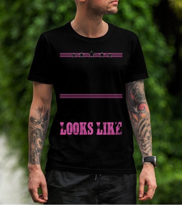 This Is What An Amazing Mommy Looks Like Five Stars Pink Stripes T-Shirt