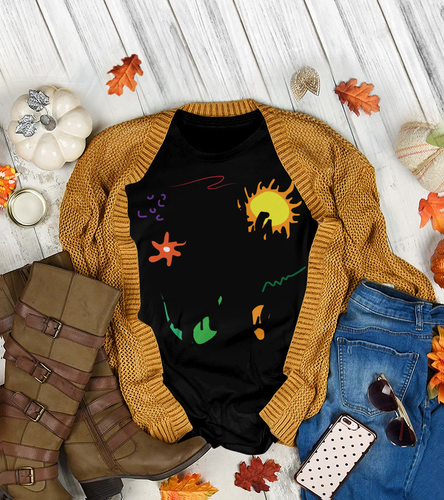 Bing On Change Bright Sun and Colorful Shapes T-Shirt