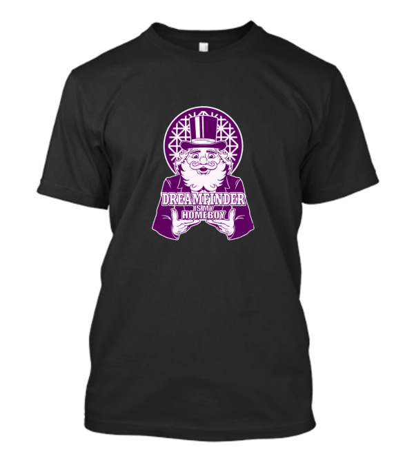 Dreamfinder Is My Homeboy Purple Top Hat Character With Iconic Wheel T-Shirt
