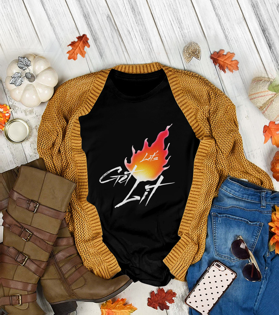 Let's Get Lit Flame T-Shirt