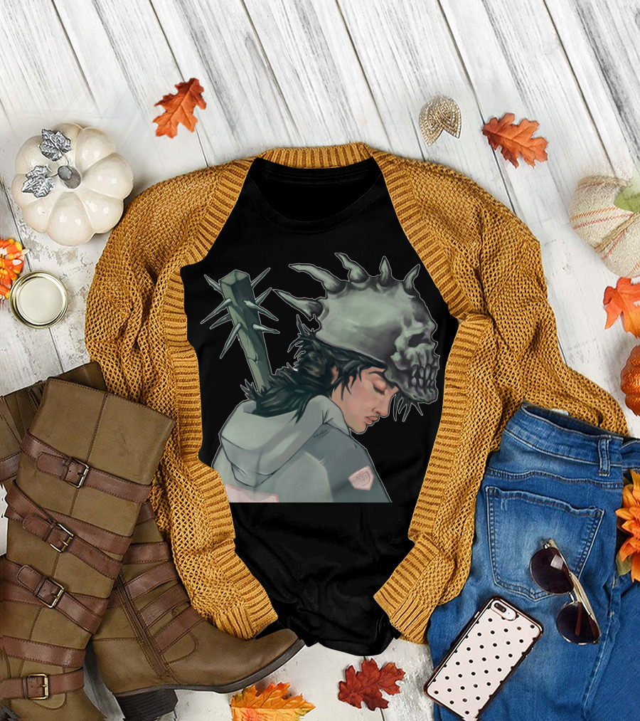 Spiked Skull Punk Hoodie and Club T-Shirt