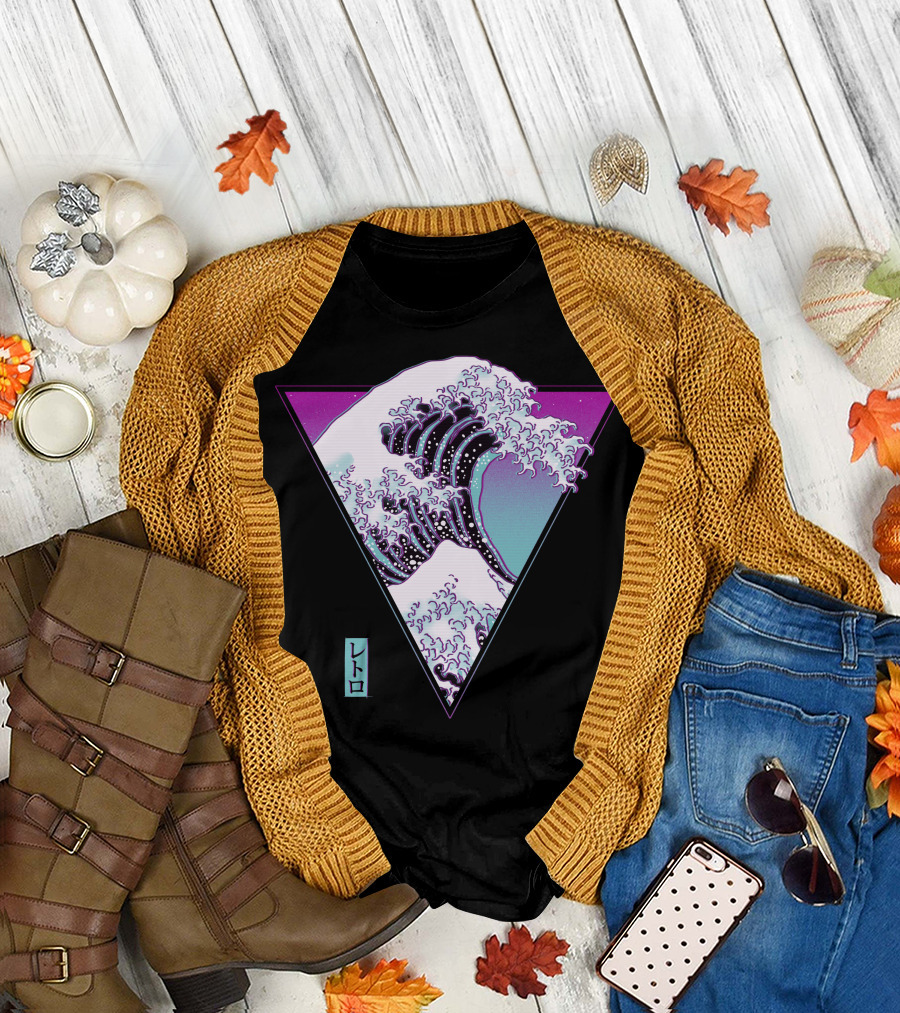 The Great Synthwave Retro Wave Kanagawa T-Shirt