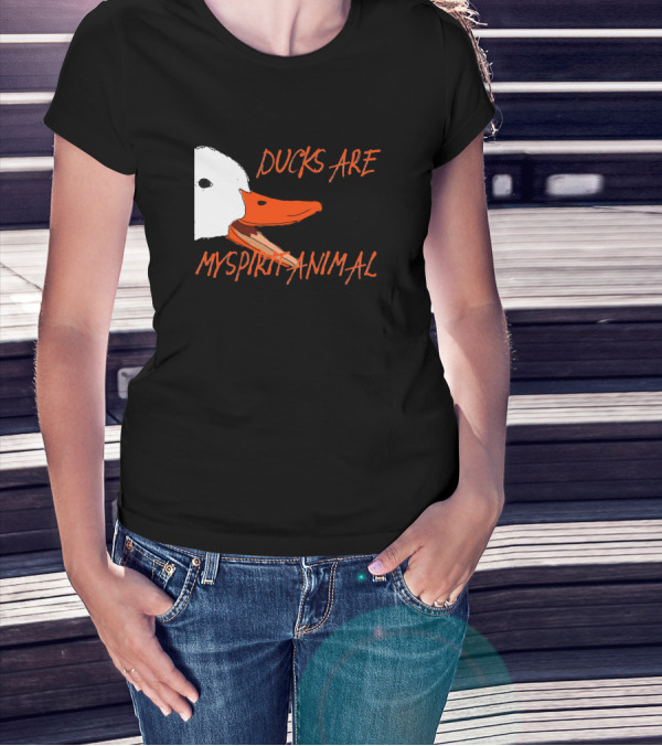 Ducks Are My Spirit Animal Screaming Duck Face T-Shirt