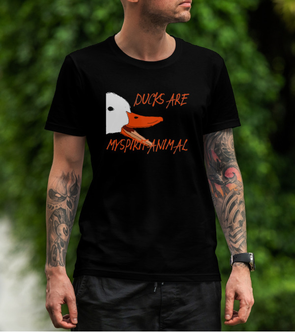 Ducks Are My Spirit Animal Screaming Duck Face T-Shirt