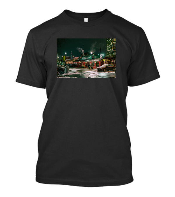 Snowy Seaside Bar Barking Crab T-Shirt