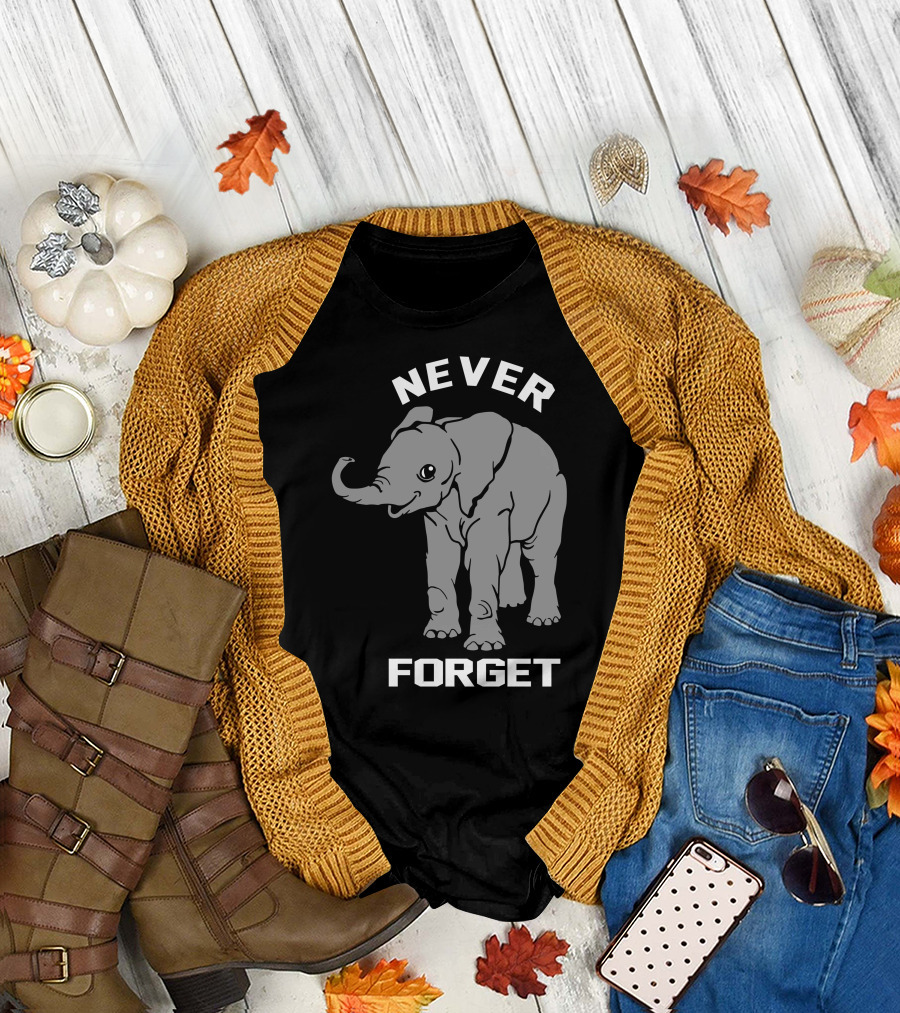 Never Forget Baby Elephant T-Shirt