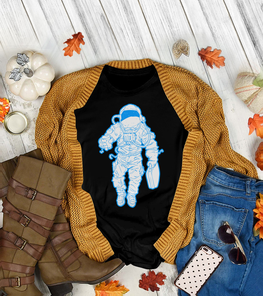 Astronaut Business Trip Essentials for a Daily Commute T-Shirt
