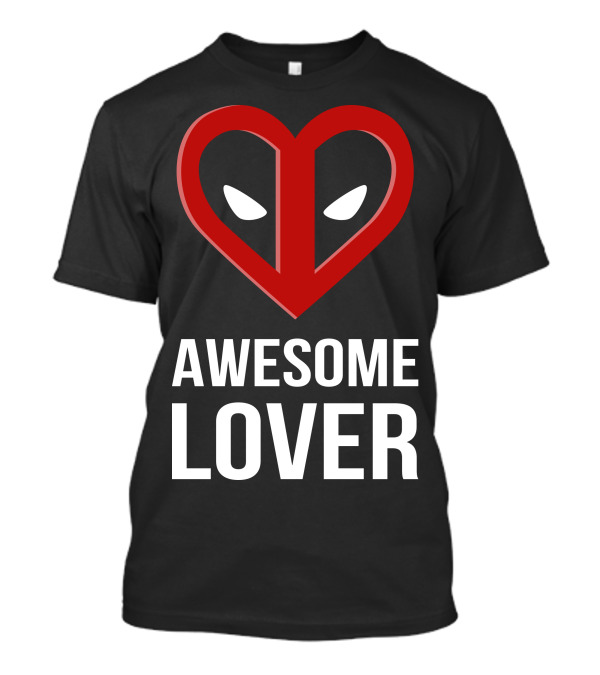 Awesome Lover Heart Mask T-Shirt