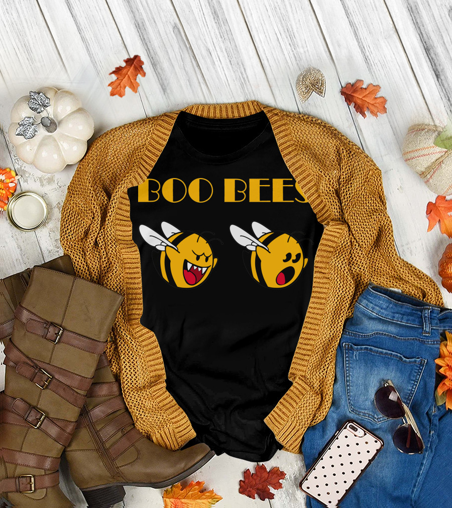 BOO BEES Halloween Bees with Ghostly Expressions T-Shirt