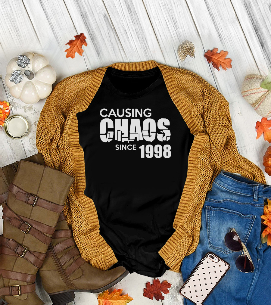 Causing Chaos Since 1998 Distressed Urban T-Shirt