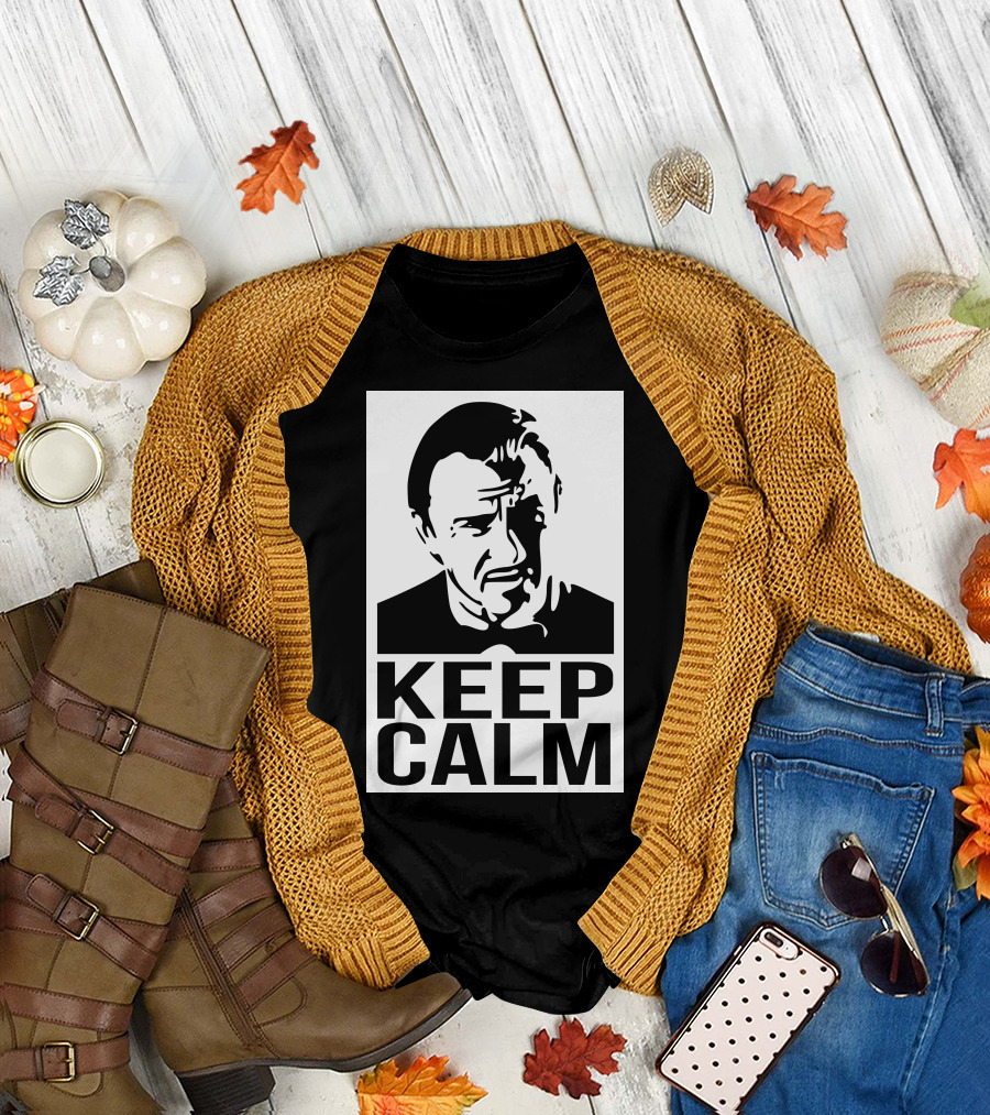 Keep Calm Mr. Wolf Pulp Fiction Iconic Movie T-Shirt